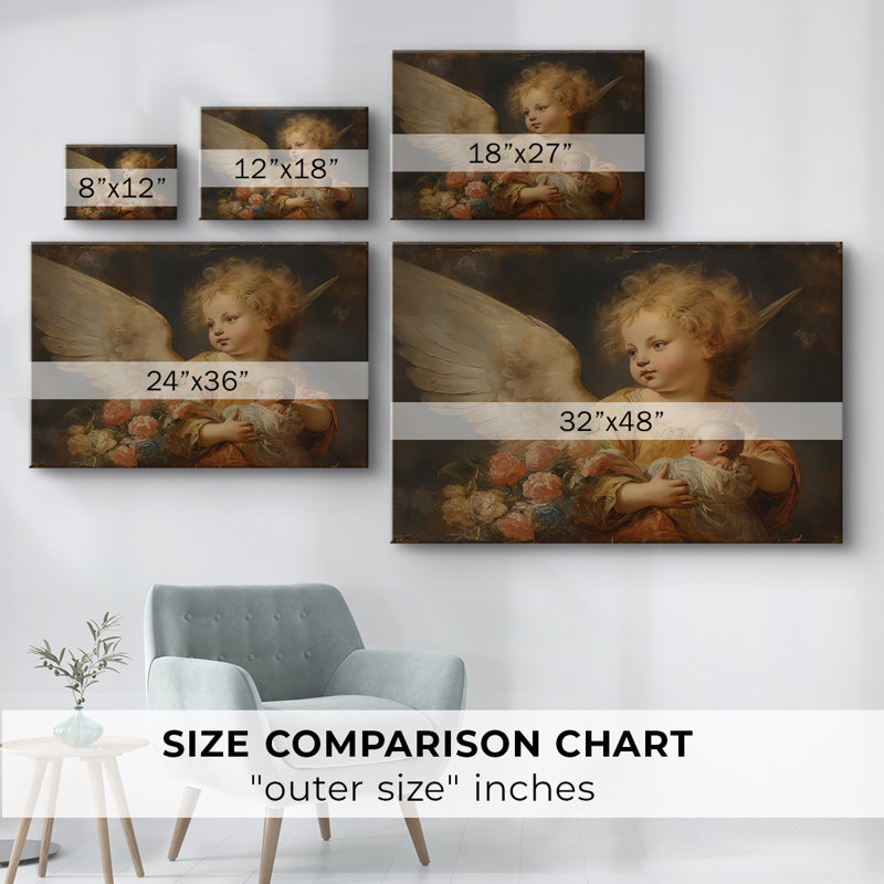 Angels From Above-LX -Galerie enveloppée Cavas, 18 x 27