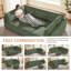 Canapé modulaire rembourré 6 pièces avec repose-pieds Corduroy-1390790187
