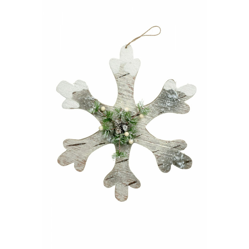 Flocon de neige givré beige
