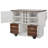 54" Farmhouse Kitchen Island with Drop Leaf, Power Outlet, Kitchen Storage Cart with 2 Doors, 2 Drawers, Rolling Kitchen Island on 4 Large Wheels with Spice Rack-485451209