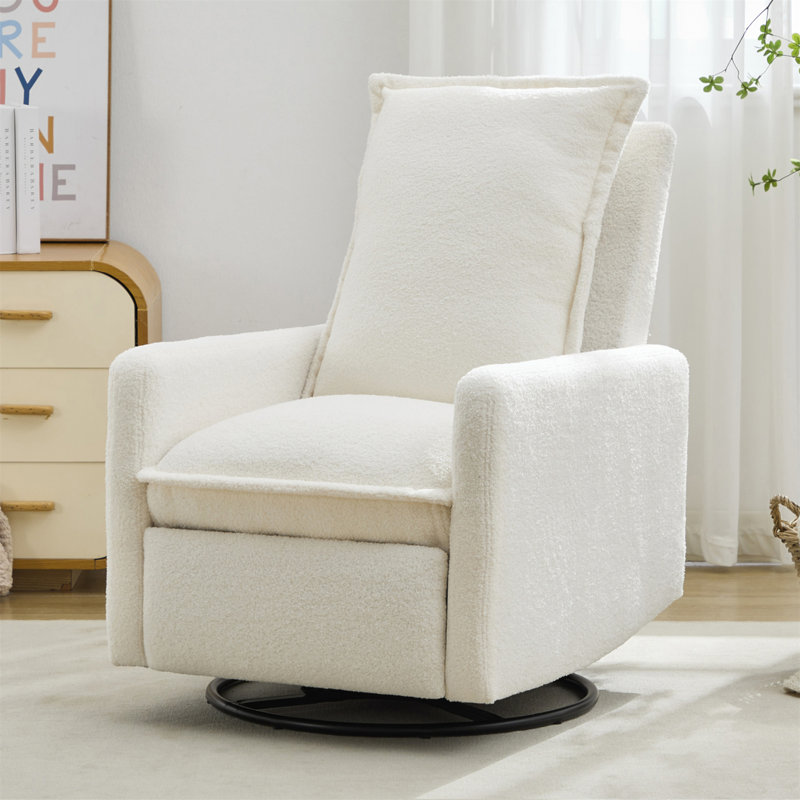 Fauteuil inclinable pivotant à bascule, fauteuil inclinable à bascule oscillant, fauteuil à bascule pour chambre à coucher, peluche