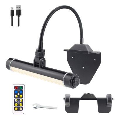 Cordless Picture Light, Rechargeable Display Lamp, Clip on Hanging Frame, Led Art Light with Timer, Dimmable Painting Light 3 Lighting Modes, (Black)