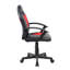 Fauteuil de jeu Red Racer Style pour enfants avec revêtement Techniflex et hauteur réglable