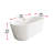Jakeil 59'' x 27.5'' Soaking Acrylic Bathtub-108229759