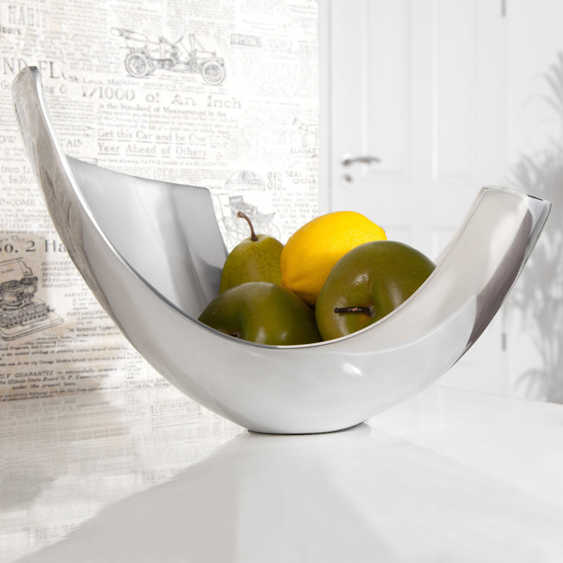 Pursell Aluminum Decorative Bowl, 32cm H x 35cm W x 20cm D