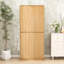 Armoire haute haute avec tablettes réglables, tiroir caché, design courbé et 8 supports de porte-251606888