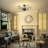 Jamei 5-Light Vintage Crystal Branch Semi-Flush Mount Ceiling Light-446544089