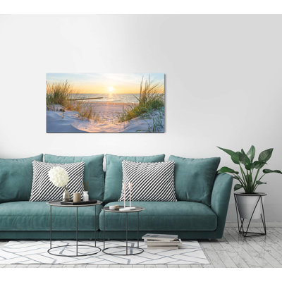 Leinwandbild Sonnenuntergang an der Ostsee