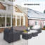 Housses pour meubles d'extérieur 4 pièces