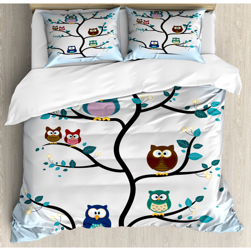 Ensemble de housse de couette hibou