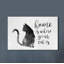 «Cat is Home», reproduction d'art textuel sur toile tendue-27616120