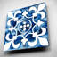 «Cobalt Tile III» par Grace Popp, art mural en verre acrylique-304695471