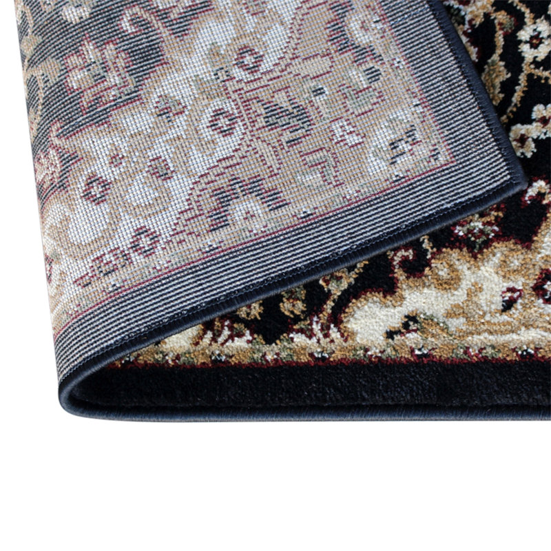 Tapis à motif de médaillon en oléfine Damora, Rectangle 2 pi x 3 pi