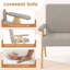 Causeuse avec accoudoirs et pieds en bois-1000427549