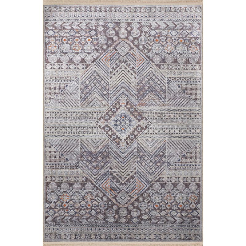 Tapis rectangulaire Xaven, Rectangle 5 pi 2 po x 7 pi 7 po