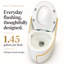 Toilette allongée monopièce à double chasse (siège inclus)-86510006