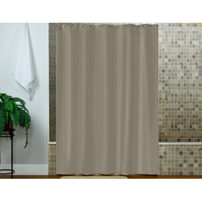 Oliviarae Cotton Striped Shower Curtain