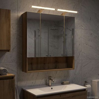 W H Wall Mounted Required Medicine Cabinet Mirror 2