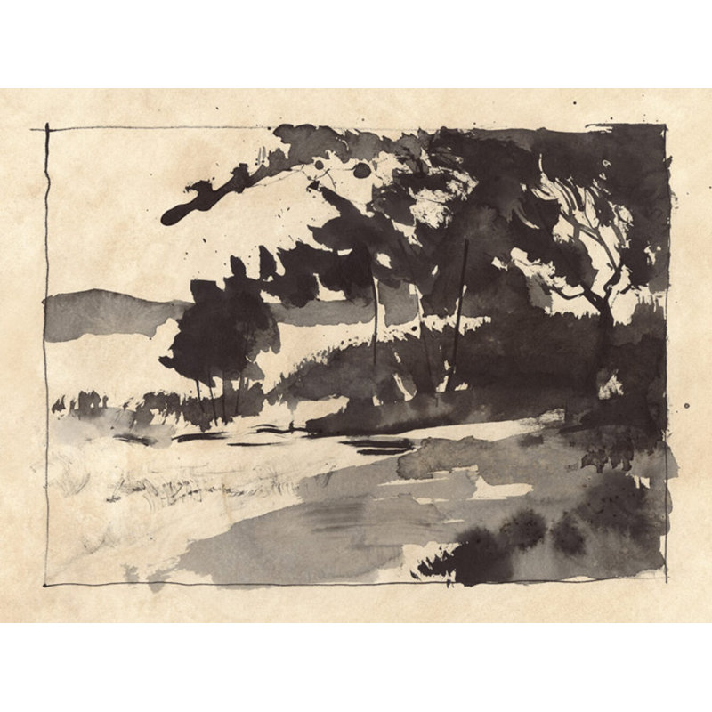"Études Rurales" par PC Ngo - reproduction sur papier avec cadre flottant
