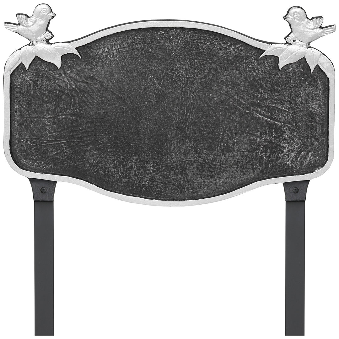 Chickadee Address Sign Plaque with Lawn Stakes Montague Metal Products Inc. 