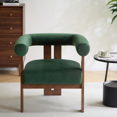 Faiella Velvet Upholstered Accent Arm Chair