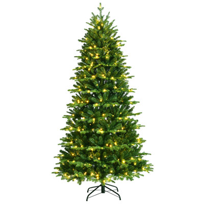 Lighted Pine Christmas Tree