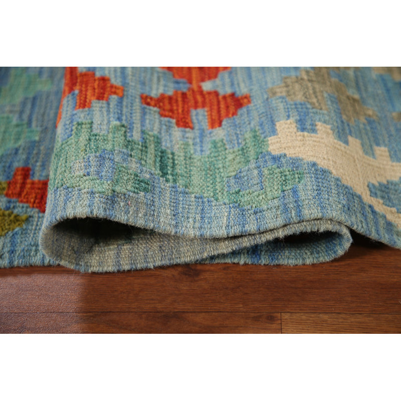 Reversible Wool Kilim Area Rug 7x10