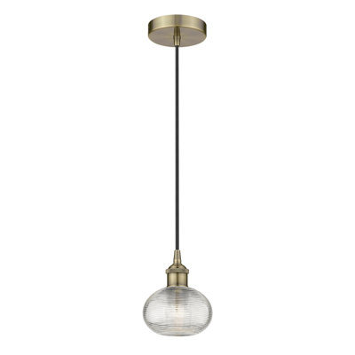 Luminaire suspendu à 1 lumière Edison Jerard-616-G555