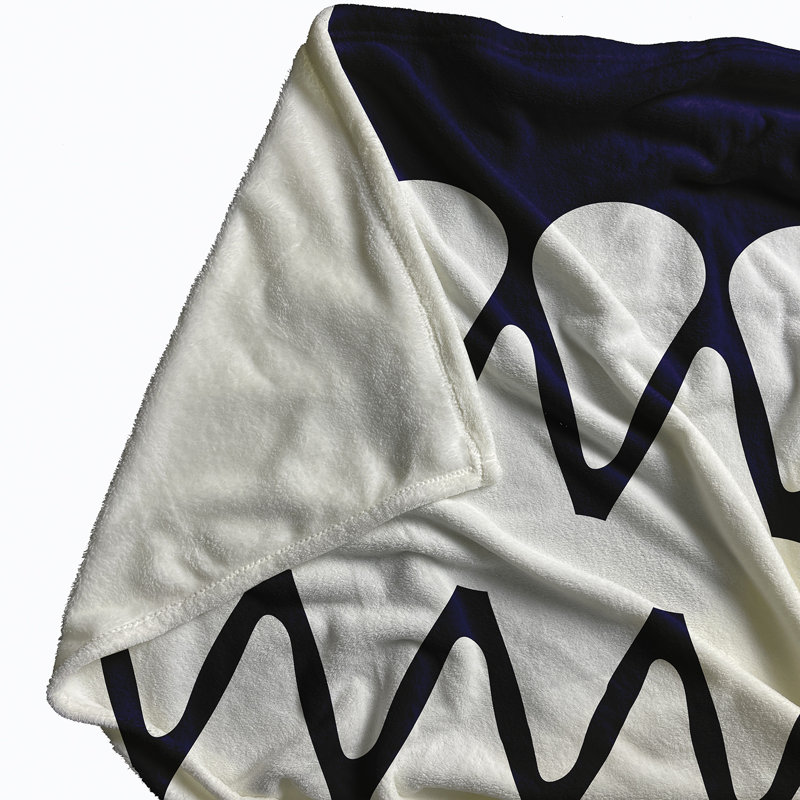 Upscale Getaway Fleece Throw Blanket, 30" W x 40" L, Navy