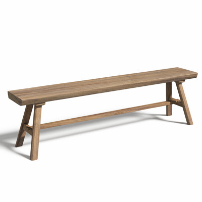 Solid Wood Natural Entryway Bench