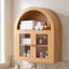 Armoire murale de salle de bain arquée, armoire de rangement avec tablettes réglables pour la cuisine