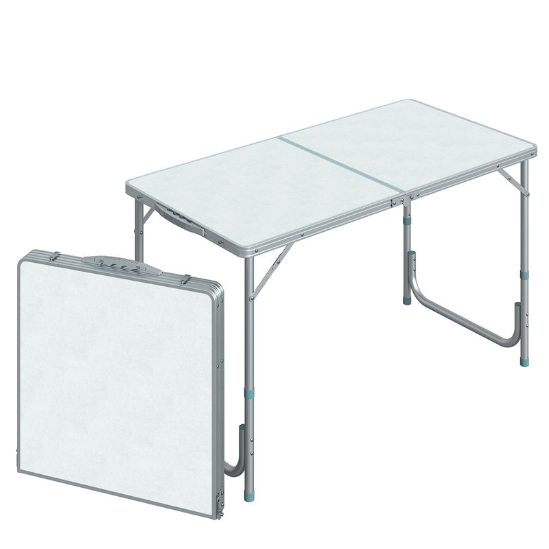 Table de camping pliante Outsunny de 47 po avec hauteur réglable (table incluse seulement)