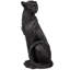 Statue noir pensive panther
