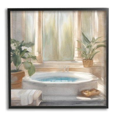 "Cozy Bathaign with Plants" par Kim Allen, reproduction de photo sur toile