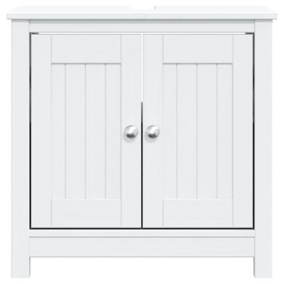 Meuble-lavabo pour salle de bain Latitude en bois massif BERG noir 23,6 po x 13,4 po x 23,2 po Latitude
