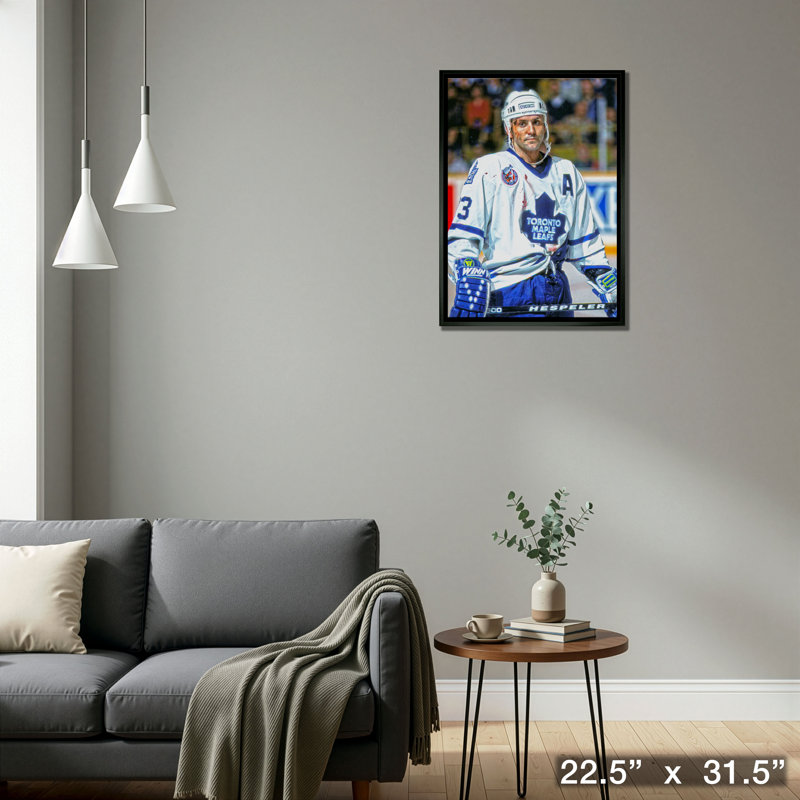 Doug Gilmour, toile des Maple Leafs de Toronto, toile encadrée