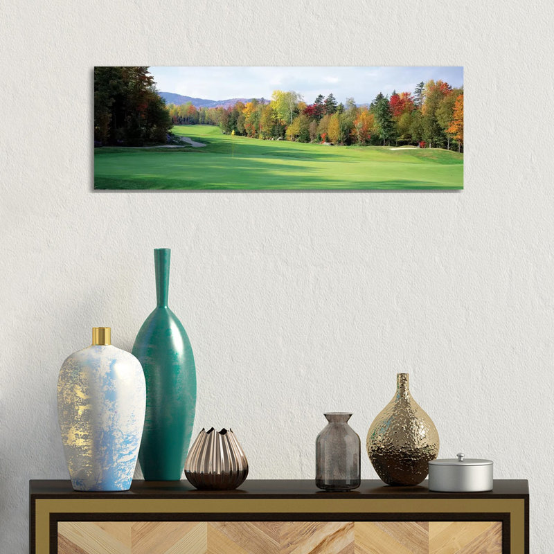 New England Golf Course New England USA by Panoramic Images - Wrapped Canvas Panoramic Print