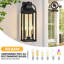 Lanterne murale d'extérieur à 2 lumières 19 po, applique d'extérieur de style campagne moderne-1087501742-1087501737