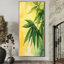 Cohe vert jaune feuilles de bambou en Afrique II - feuilles, art mural