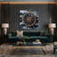 Art mural sur toile roue nautique bleue-175920903