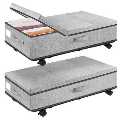Ebern Designs Fabric Underbed Storage