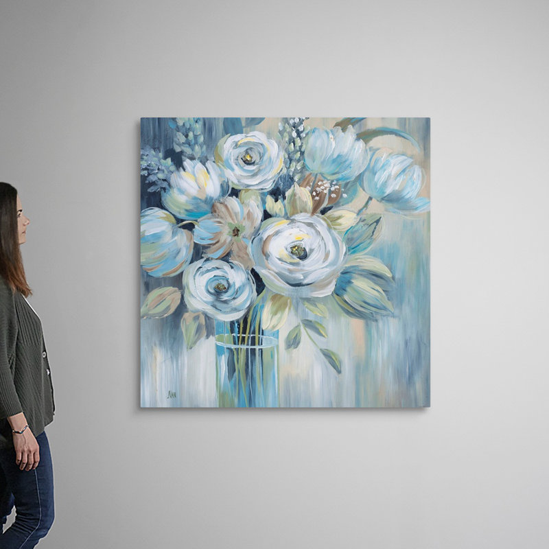 Flourish - Painting on Canvas, Wrapped Canvas, 48" H x 48" W x 1.25" D