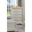 Magnifique meuble de chambre de style transitionnel à 5 tiroirs avec commode 5 tiroirs blanc