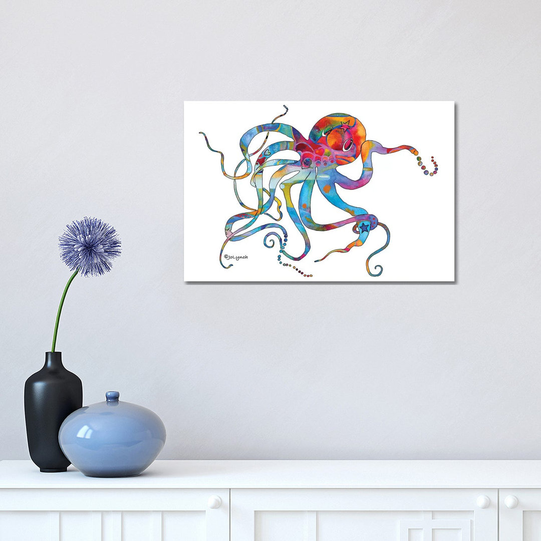 Octopus Multi II by Jo Lynch - Wrapped Canvas Gallery-Wrapped Canvas Giclée