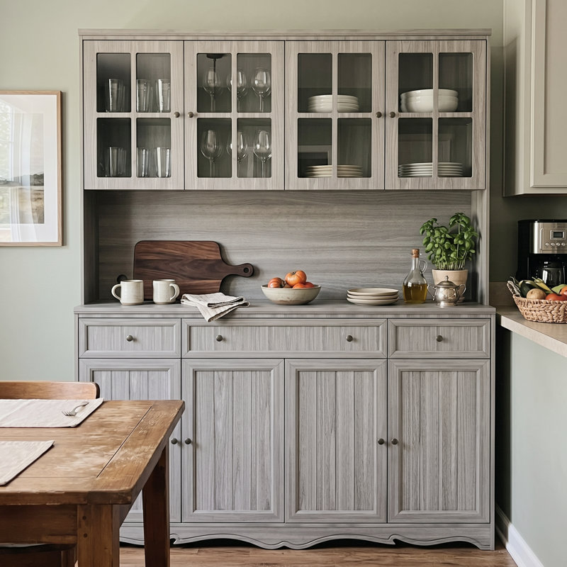 76" Tall Freestanding Pantry Cabinet Kitchen Pantry Storage Cabinet