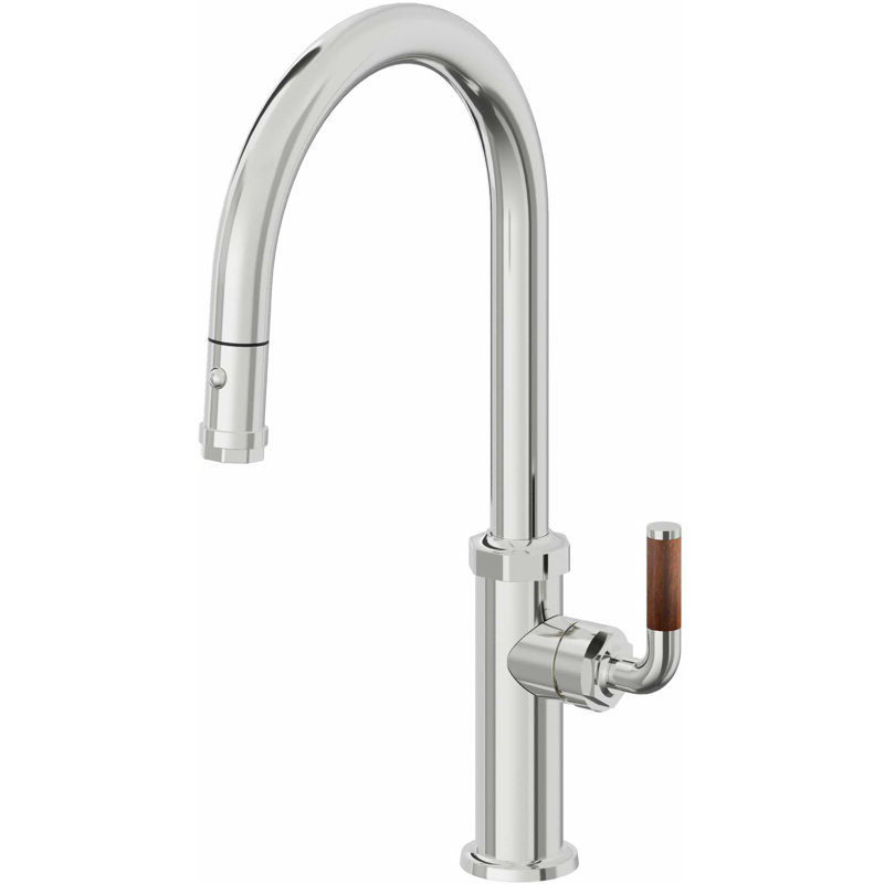 Descanso Kitchen Faucet, Polished Chrome