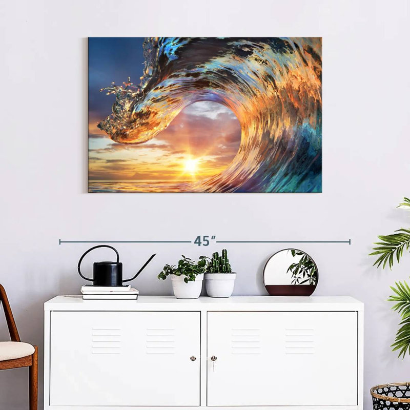 Senne Sunset Wave, 24" H x 36" W