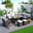 Baecher Wicker 6-Person Outdoor Seating Group with Cushions-22032655