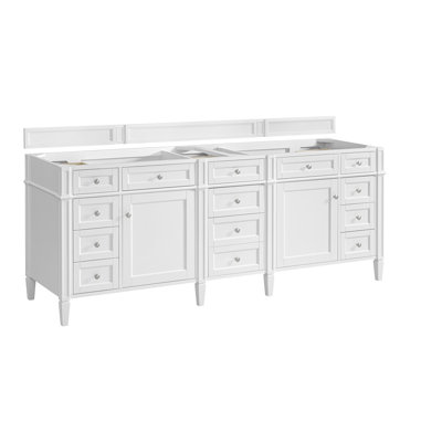 Brittany 84'' W Double Bathroom Vanity Base