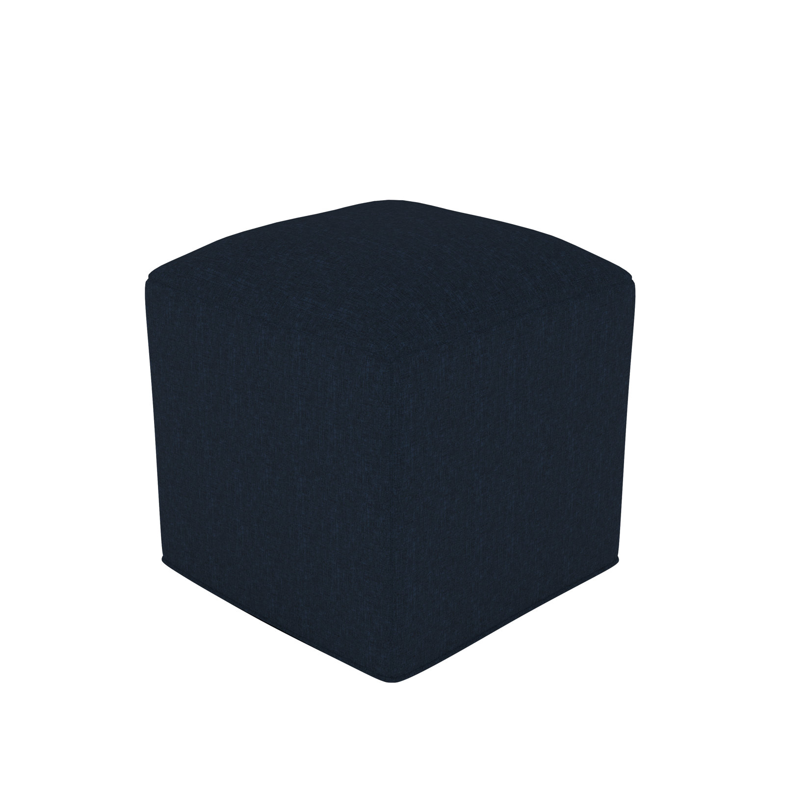 Praia Sunbrella® Upholstered 18" Outdoor Cube, Canvas Navy Sunbrella® Canvas